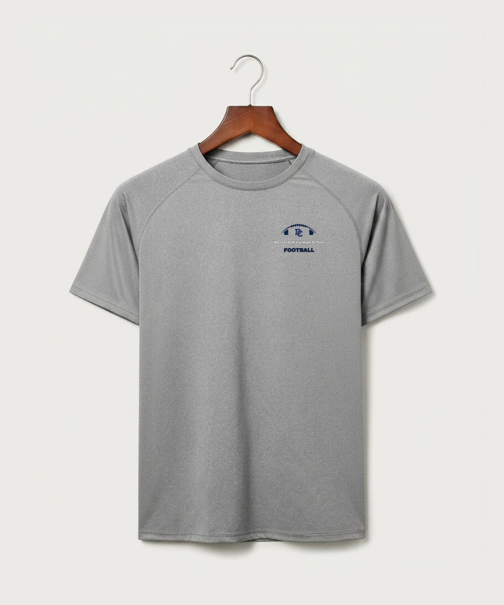 Dassel Cokato High School Football (Boys) - Gray Tee - Left Chest