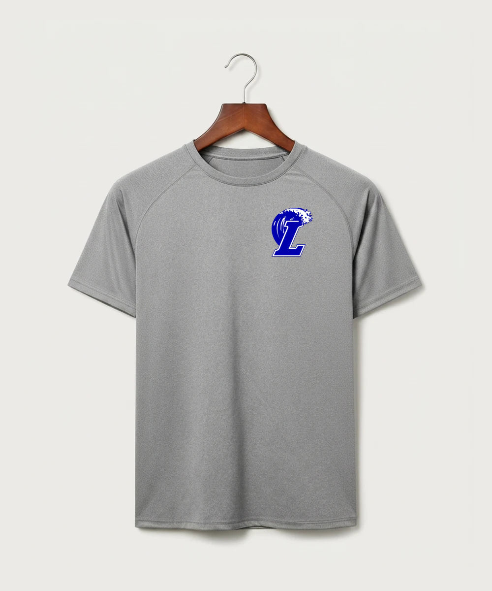 Lakeview High School Football (Boys) - Gray Tee - Left Chest