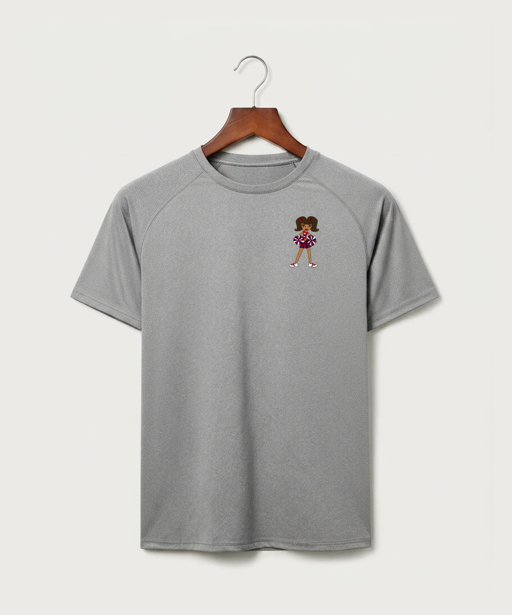 Independence High School Cheer Team - Gray Tee - Left Chest