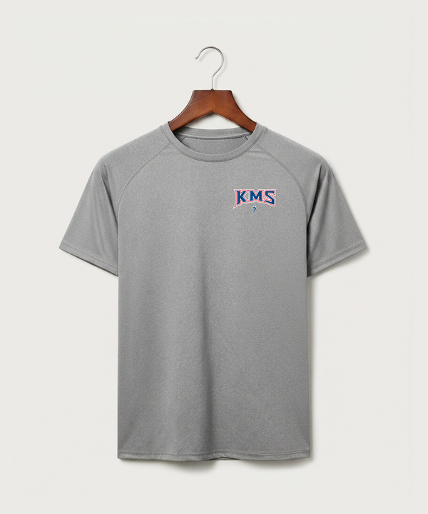Kerkhoven-Murdock-Sunburg High School Football (Boys) - Gray Tee - Left Chest