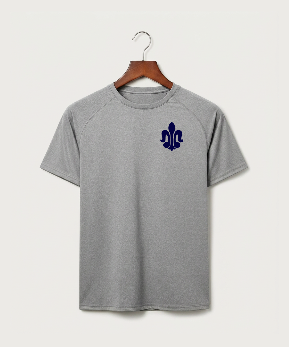 Saint Peter High School Athletics - Gray Tee - Left Chest