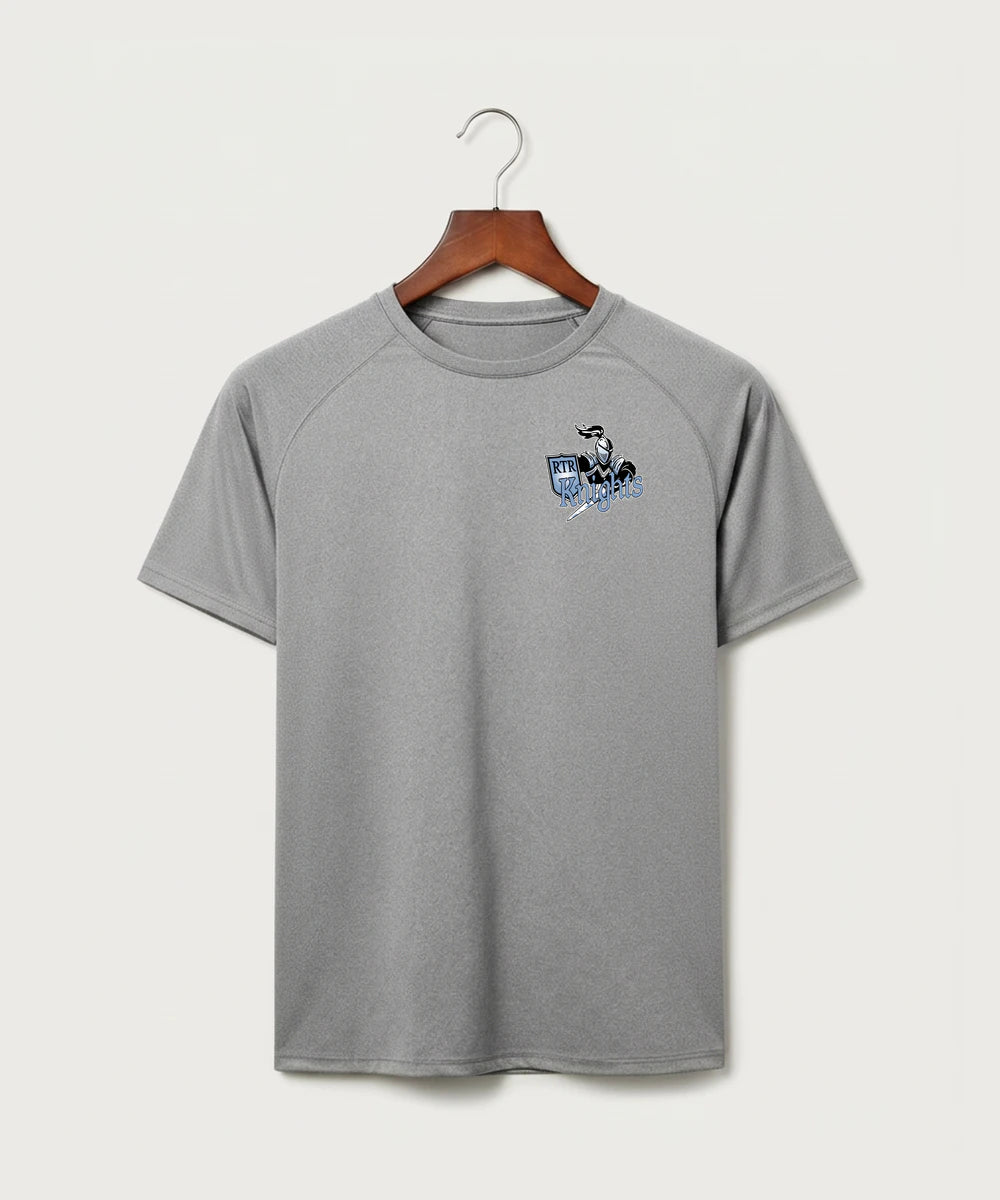 Russell-Tyler-Ruthton High School Football (Boys) - Gray Tee - Left Chest