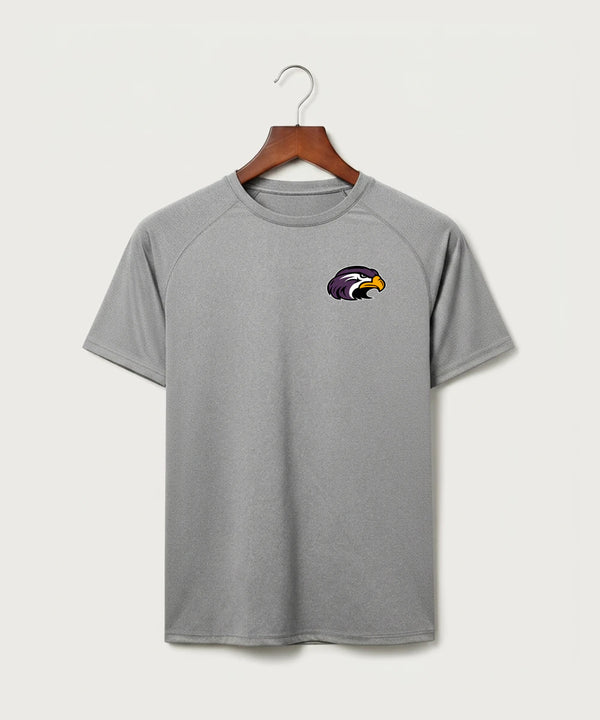 Montevideo High School Football (Boys) - Gray Tee - Left Chest