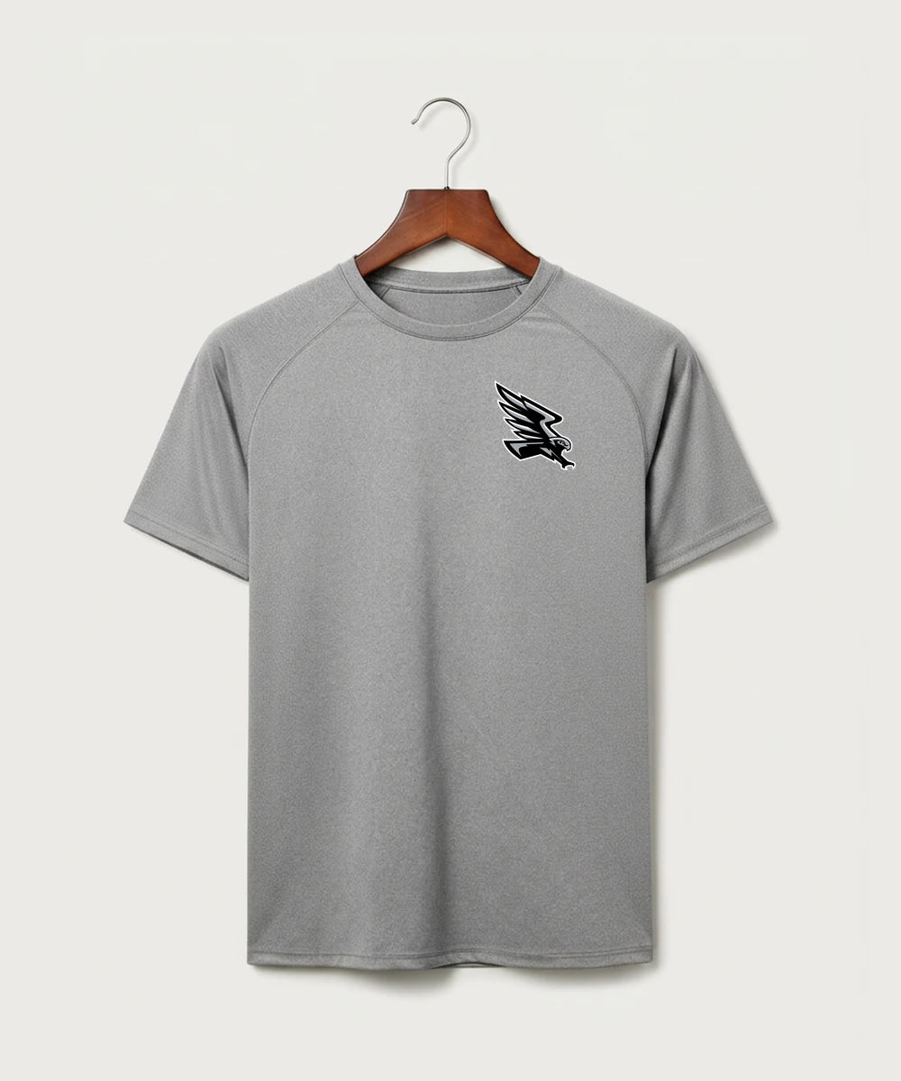 Red Rock Central High School Football (Boys) - Gray Tee - Left Chest