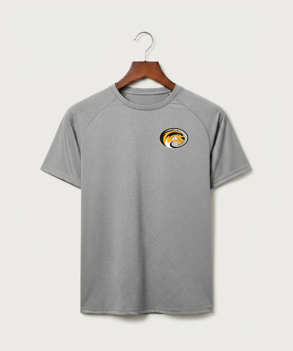Sibley East High School Football (Boys) - Gray Tee - Left Chest
