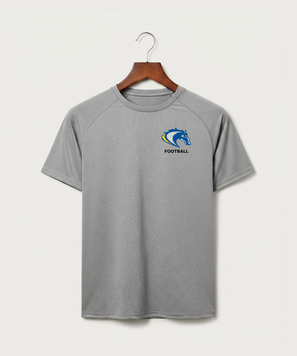 Riverside High School Football general - Gray Tee - Left Chest