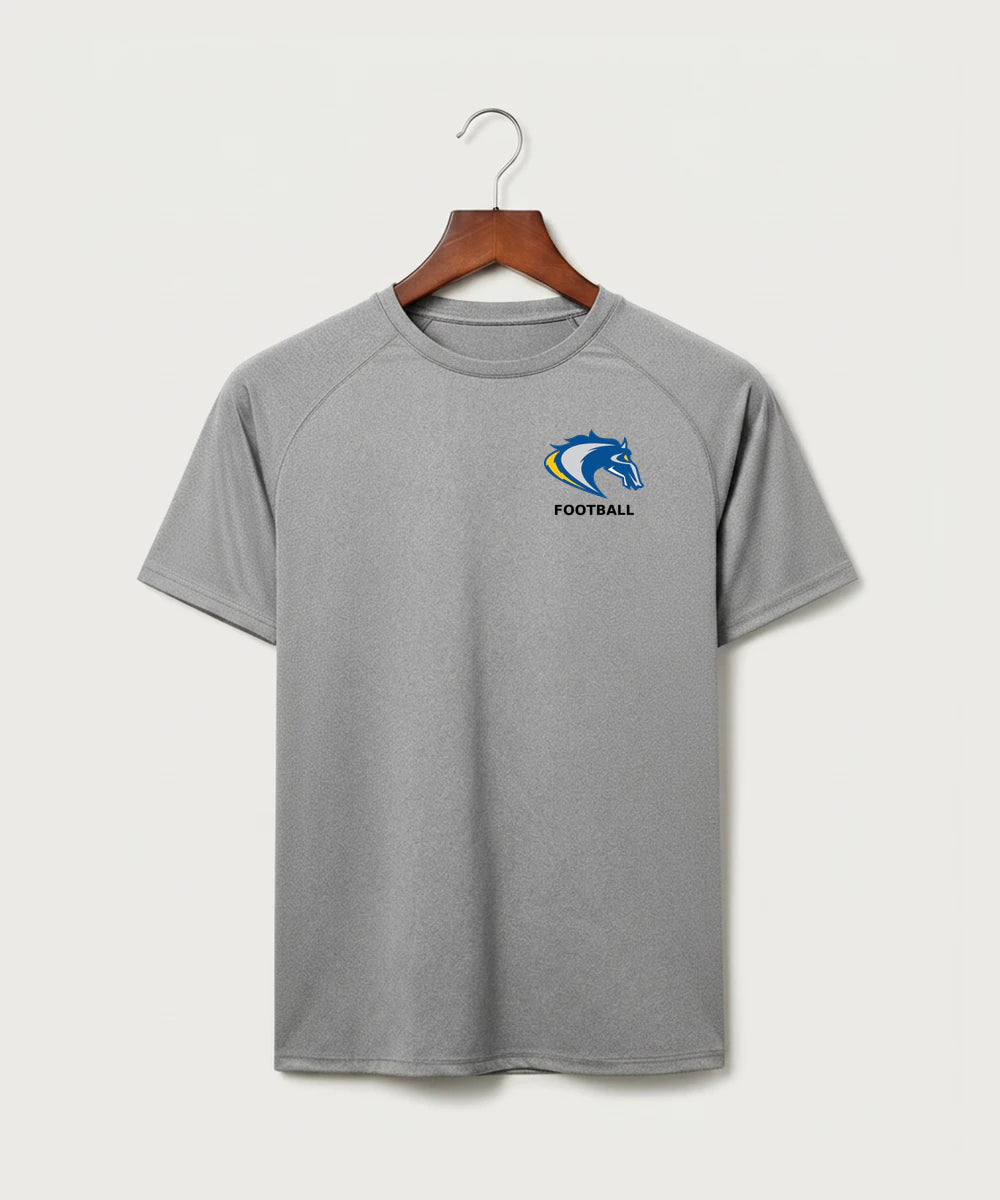 Riverside High School Football general - Gray Tee - Left Chest