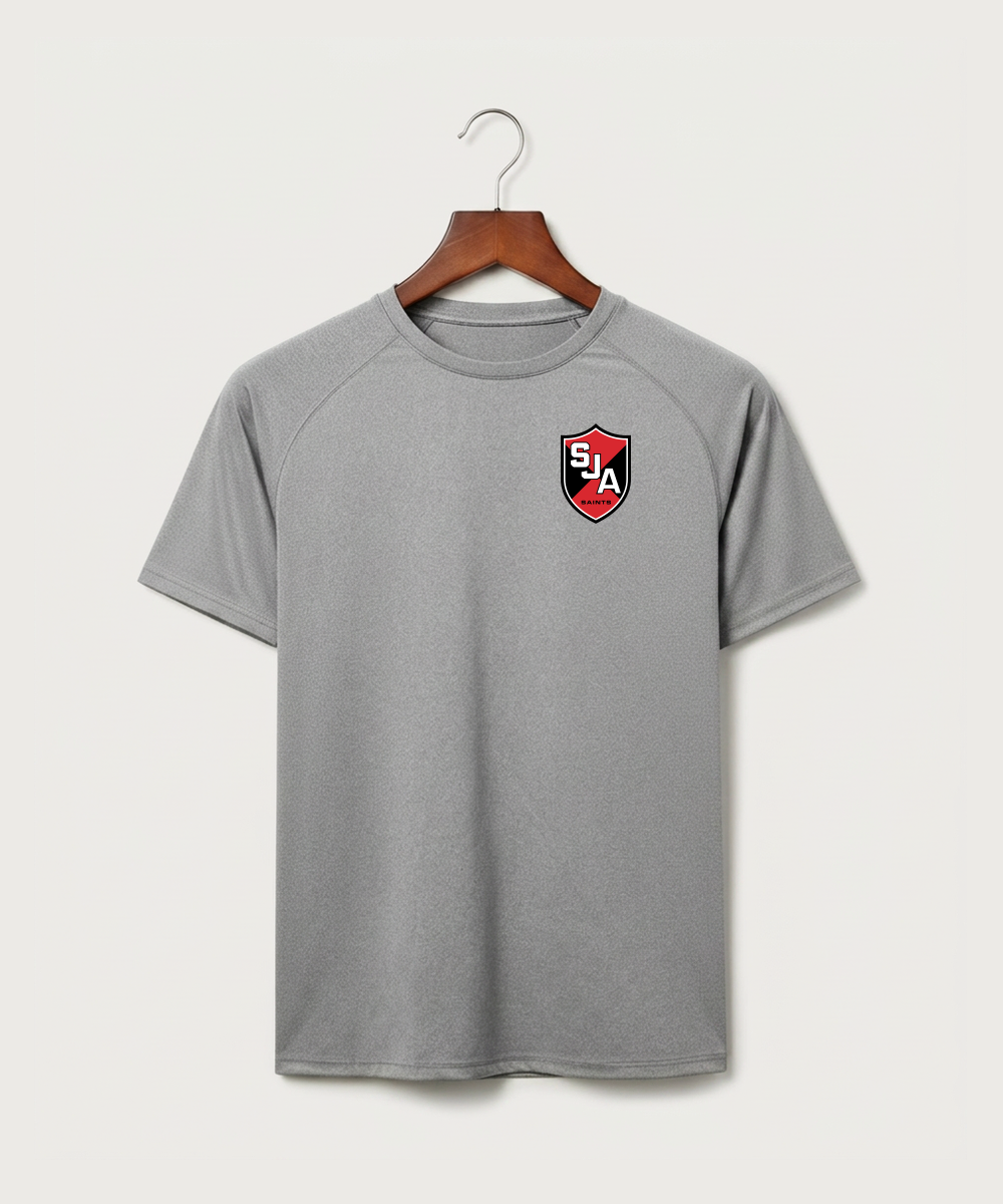 Saint James High School Football (Boys) - Gray Tee - Left Chest