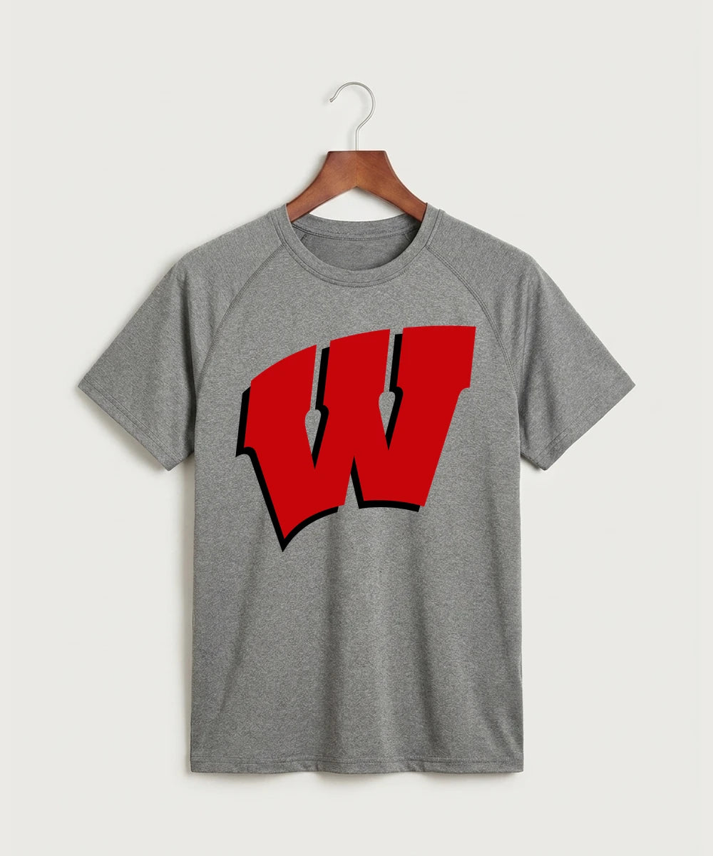 Wisconsin Hanger Test - Gray Tee (front)