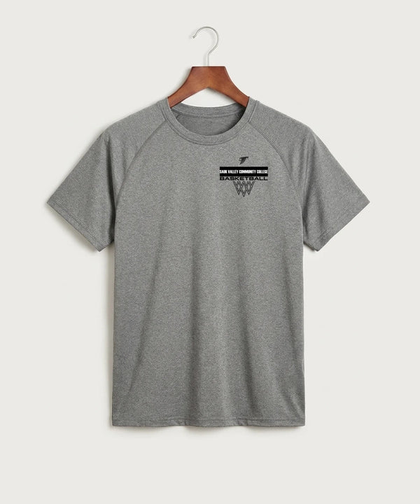 Sauk Valley Community College Basketball Team Store - Gray Tee
