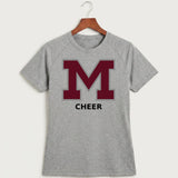 Moline Cheer general - Gray Tee - Full Front