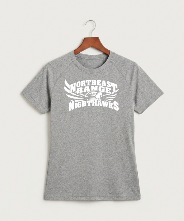 Northeast Range High School Volleyball (Girls) - Gray Tee - Full Front