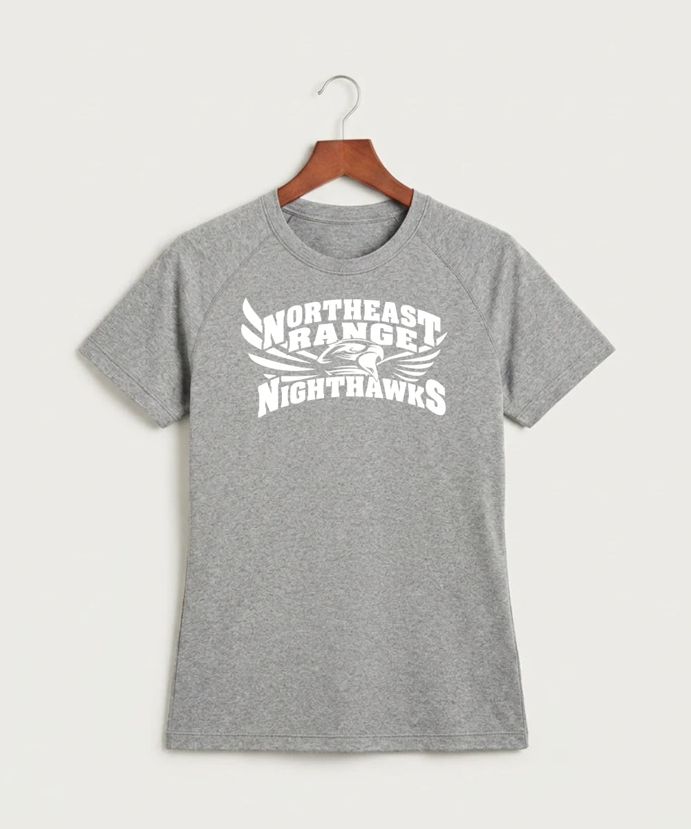 Northeast Range High School Volleyball (Girls) - Gray Tee - Full Front
