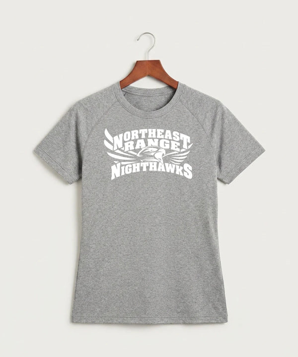 Northeast Range High School Volleyball (Girls) - Gray Tee - Full Front
