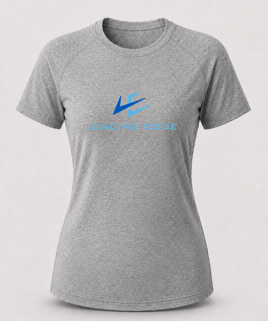 Leading Edge example_store - Gray Tee - Full Front