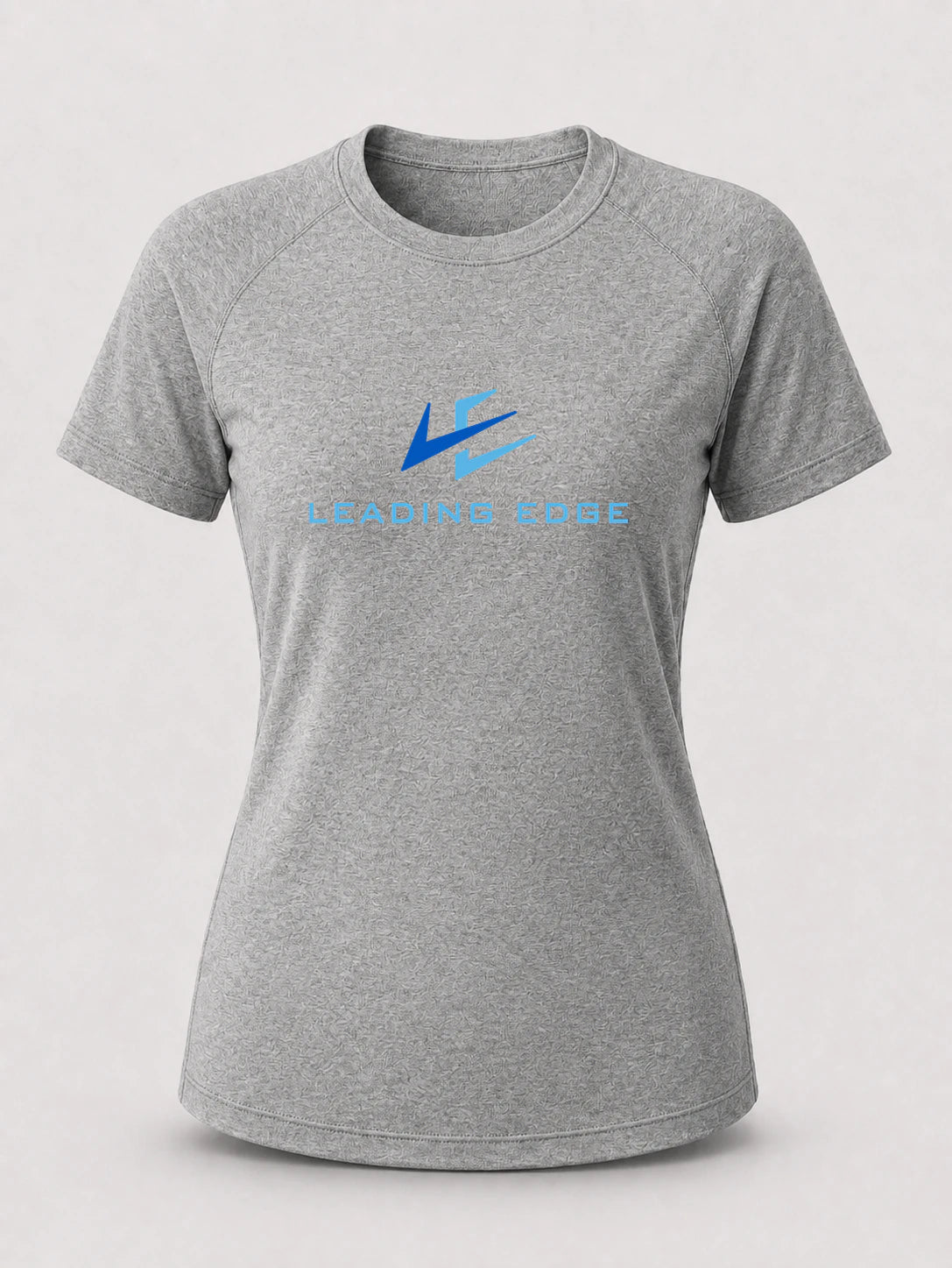 Leading Edge example_store - Gray Tee - Full Front