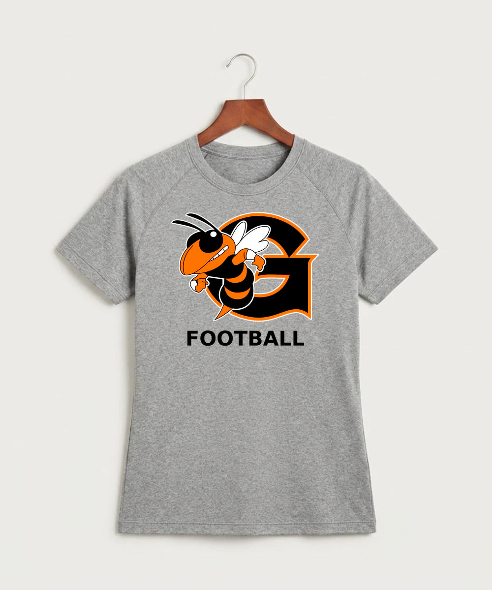 Giltner High School Football - Gray Tee - Full Front