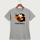 Giltner High School Football - Gray Tee - Full Front