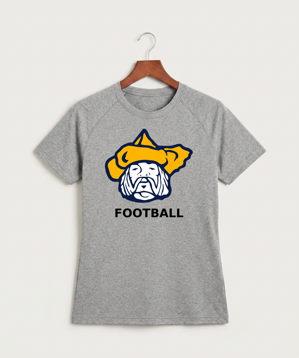 Polo HS Football general - Gray Tee - Full Front