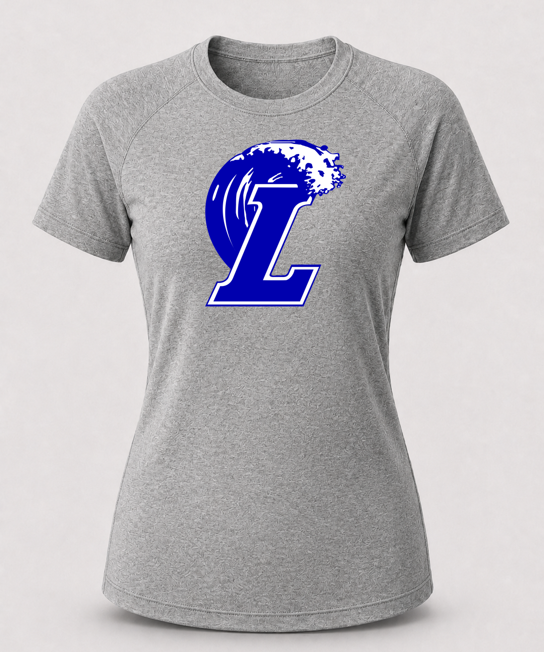 Lakeview Football - Gray Tee - Full Front