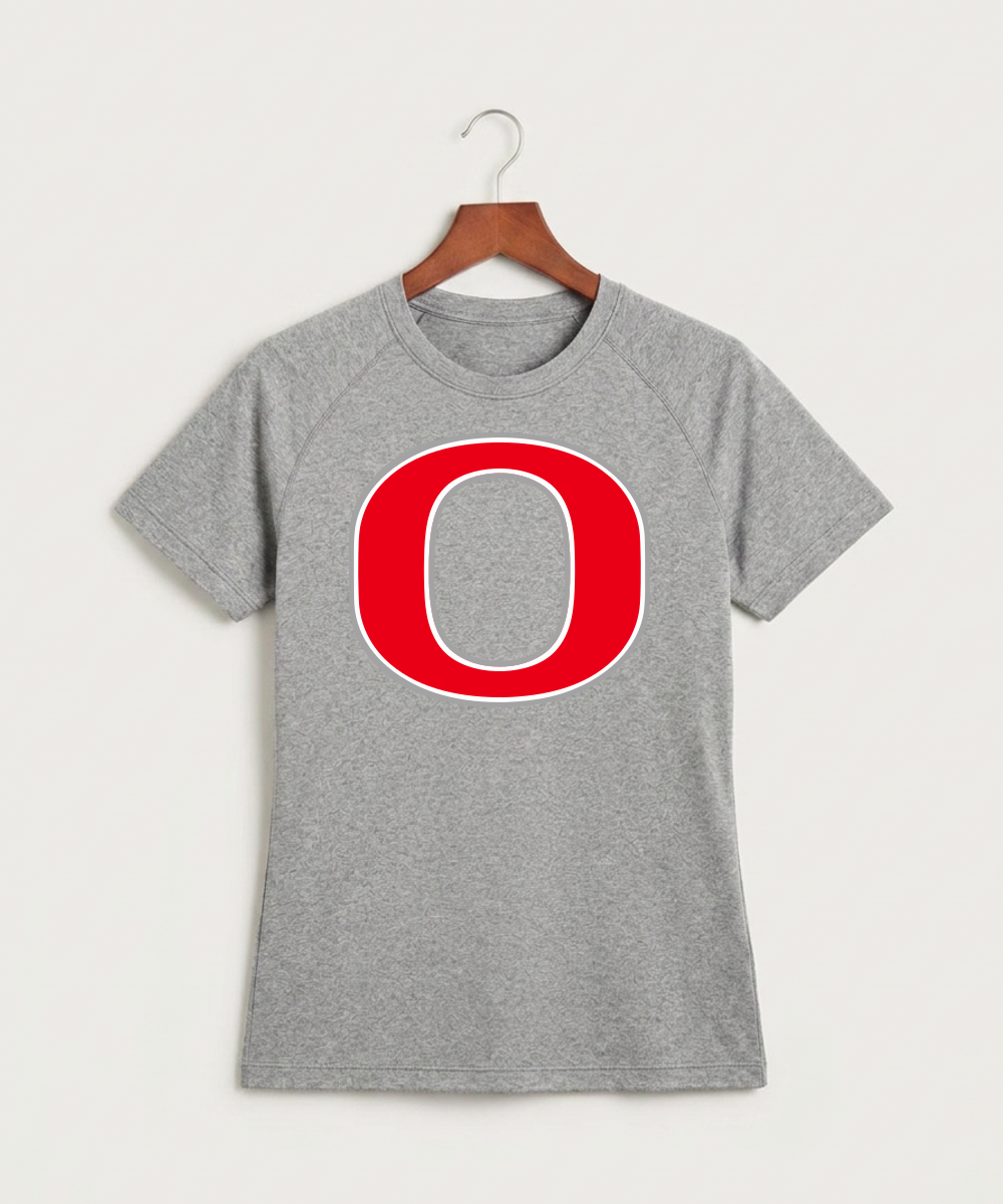 Osakis High School Athletics Coed - Gray Tee - Full Front