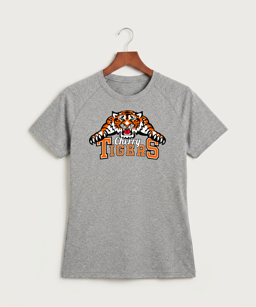 Cherry High School Athletics Coed - Gray Tee - Full Front