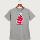 Amboy Football general - Gray Tee - Full Front