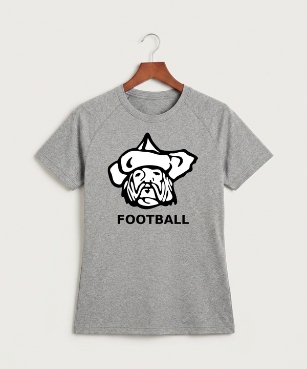 Polo HS Football general - Gray Tee - Full Front