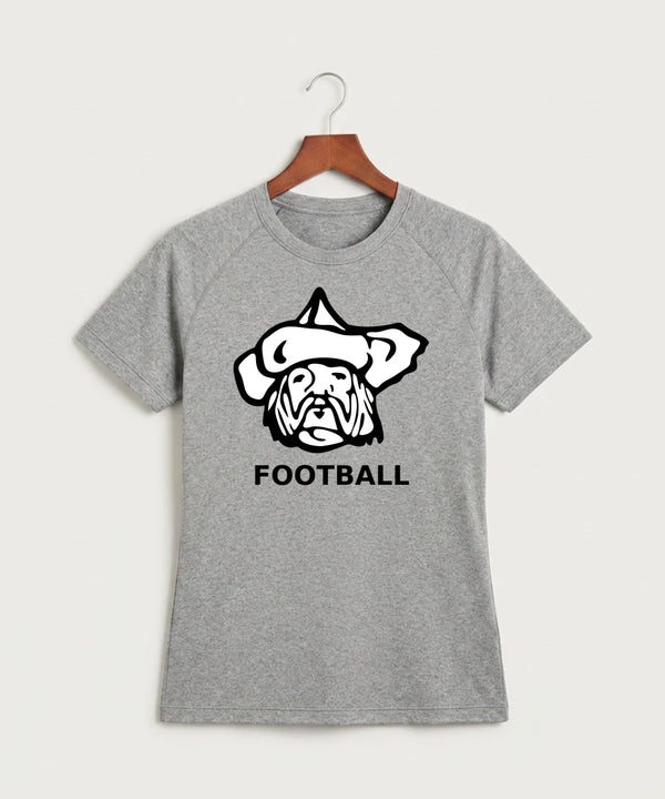Polo HS Football general - Gray Tee - Full Front