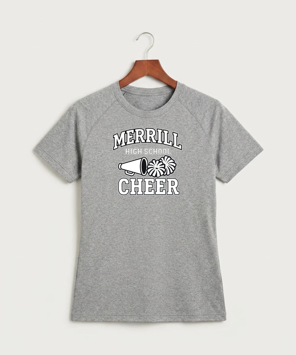 Merrill Dance and Cheer - Gray Tee - Full Front