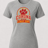 Corona Senior High School Cheer - Gray Tee - Full Front