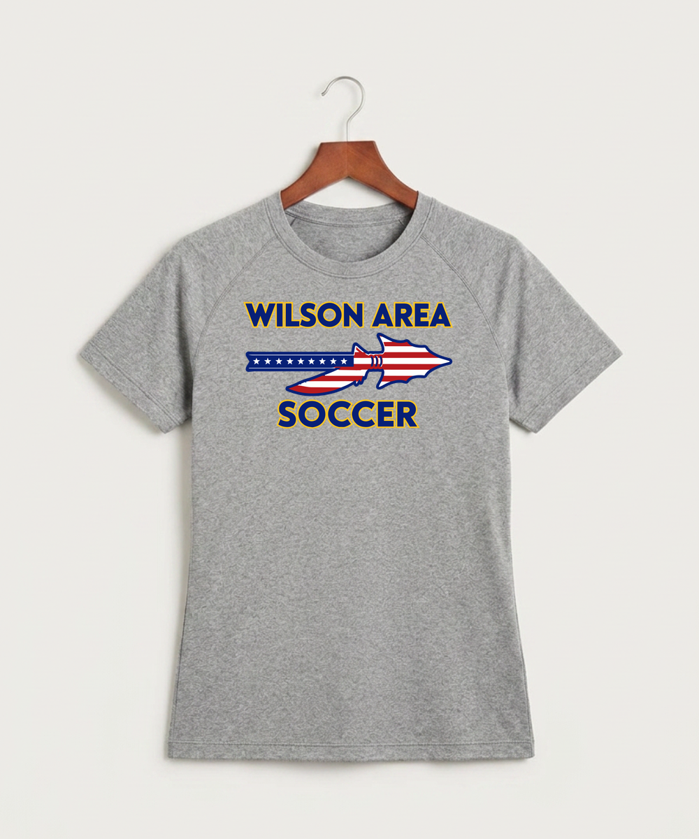 Wilson Area School Soccer Soccer - Gray Tee - Full Front