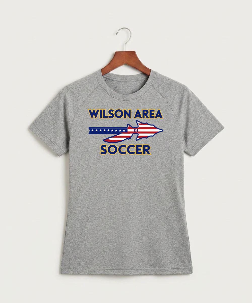 Wilson Area School Soccer Soccer - Gray Tee - Full Front