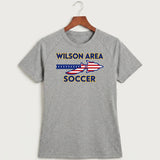Wilson Area School Soccer Soccer - Gray Tee - Full Front