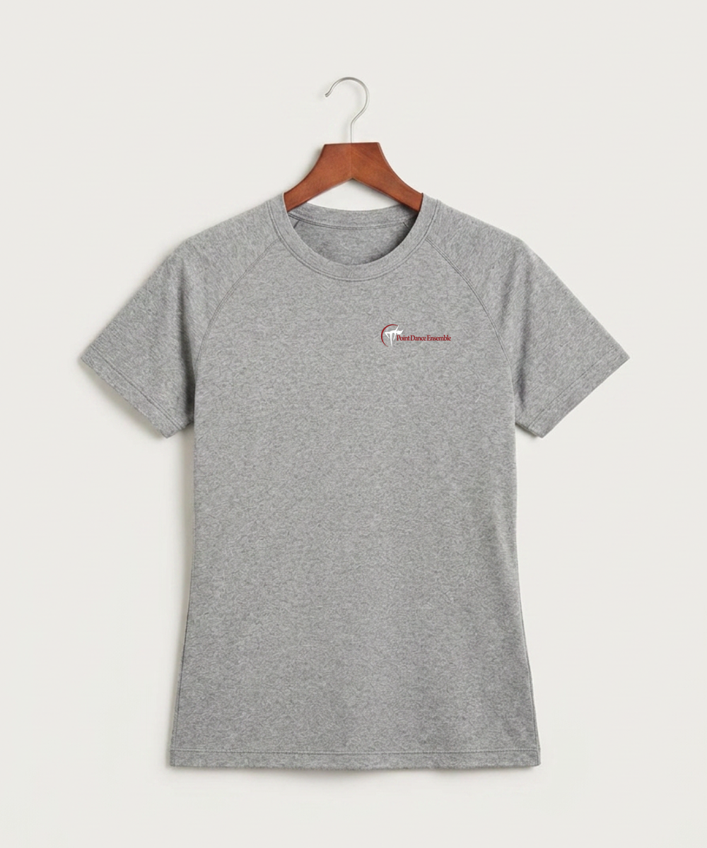 Point Dance Ensemble Dance - Gray Tee - Left Chest