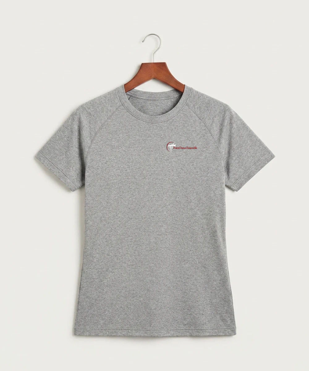 Point Dance Ensemble Dance - Gray Tee - Left Chest