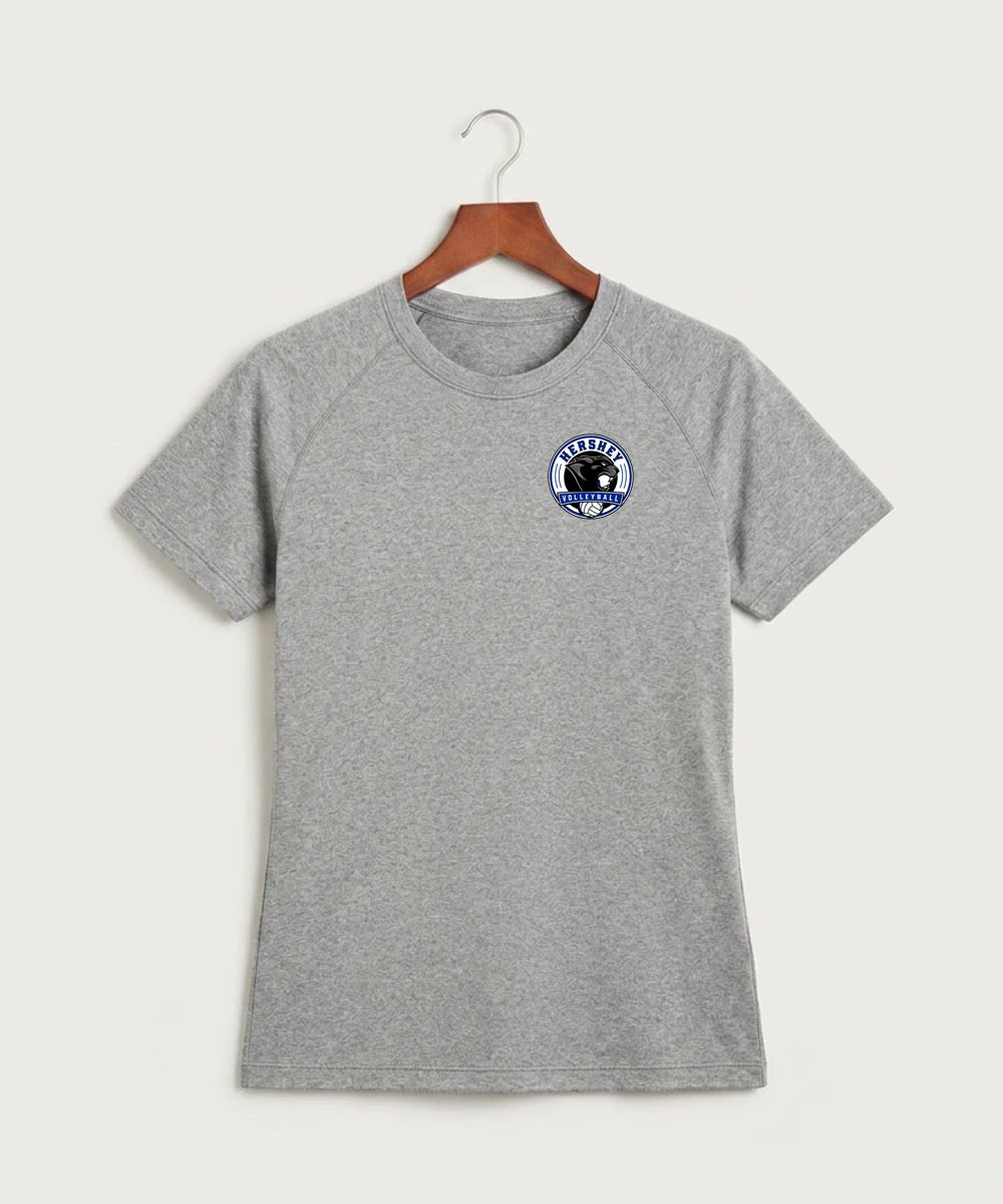 Hershey High School Volleyball Team Store - Gray Tee - Left Chest