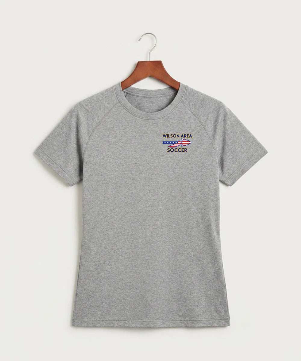 Wilson Area School Soccer Soccer - Gray Tee - Left Chest