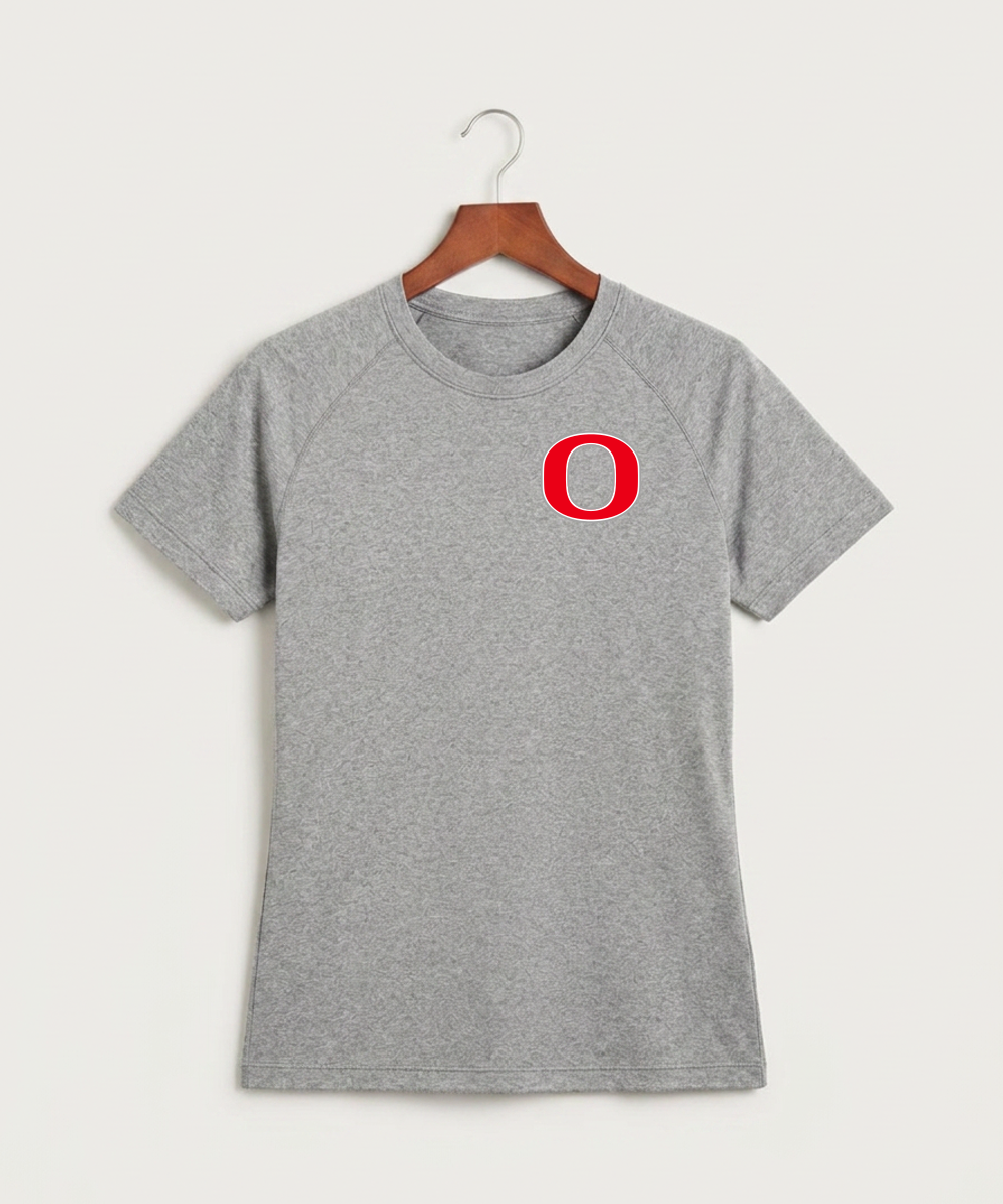 Osakis High School Athletics Coed - Gray Tee - Left Chest