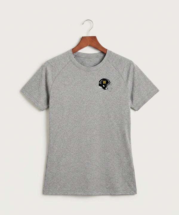 Warroad High School Football (Boys) - Gray Tee - Left Chest