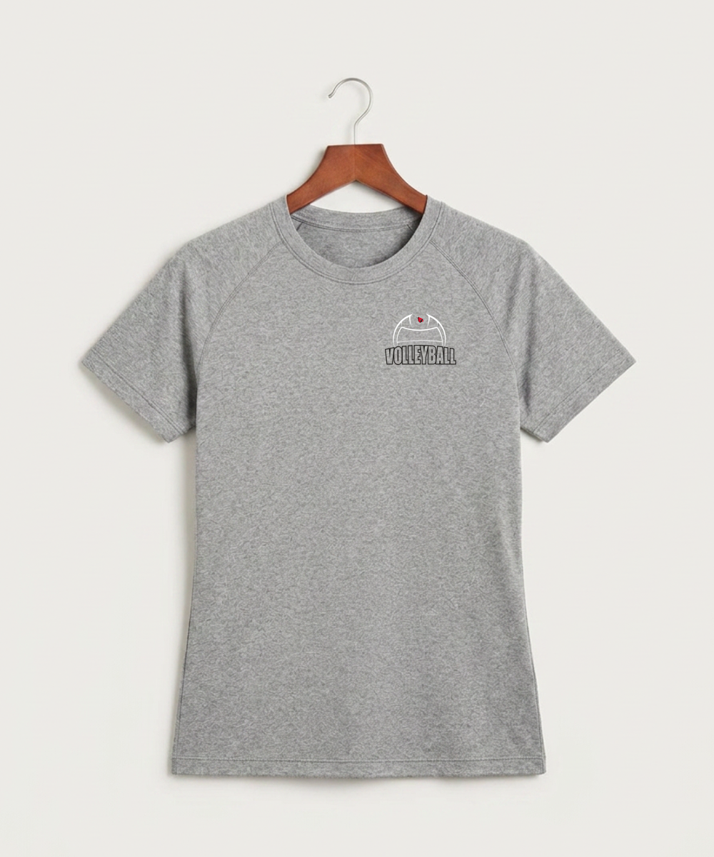 Forreston Volleyball - Gray Tee - Left Chest