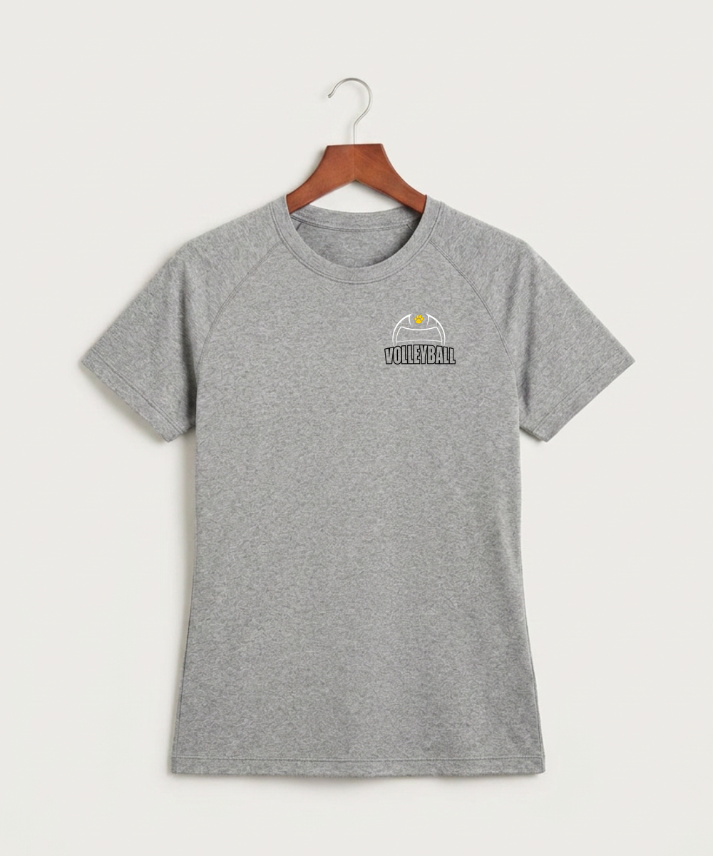 Plainview Elgin Millville H S Volleyball (Girls) - Gray Tee - Left Chest