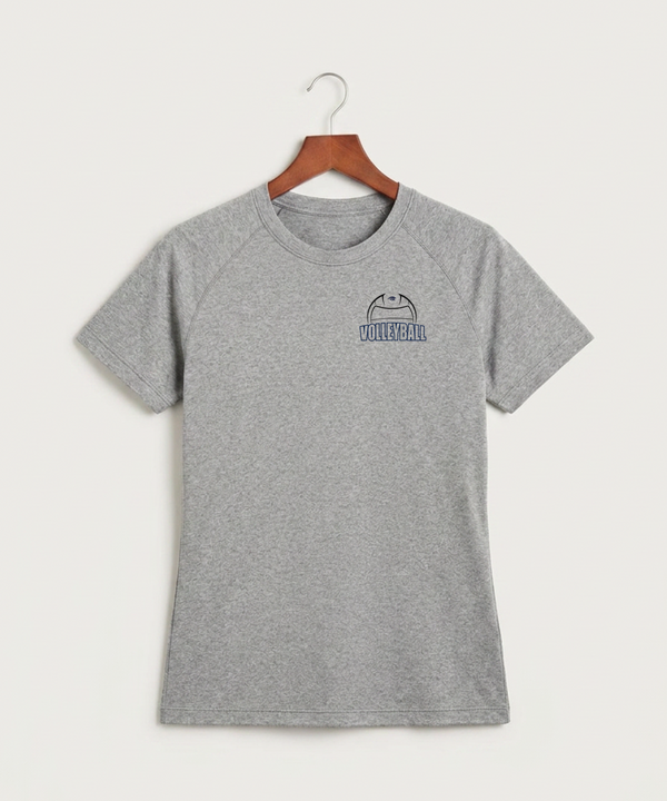 Zumbrota Mazeppa High School Volleyball (Girls) - Gray Tee - Left Chest