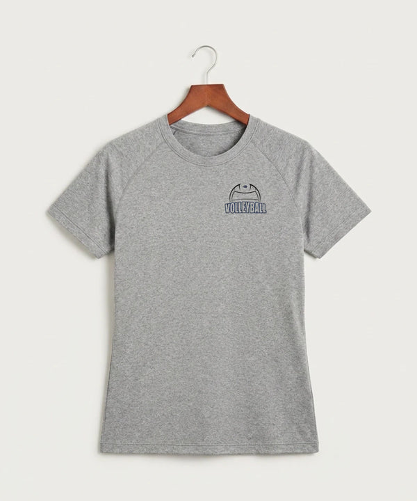 Zumbrota Mazeppa High School Volleyball (Girls) - Gray Tee - Left Chest