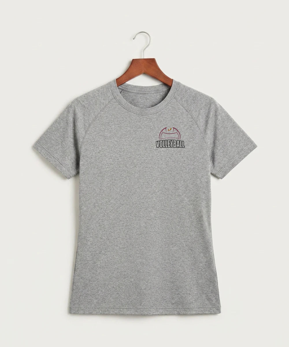 Dover-Eyota High School Volleyball (Girls) - Gray Tee - Left Chest