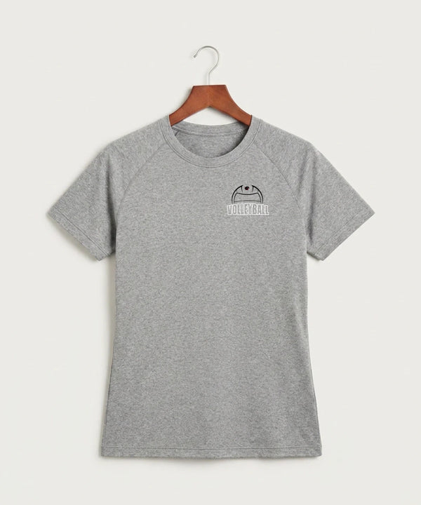 Tracy-Milroy-Balaton High School Volleyball (Girls) - Gray Tee - Left Chest