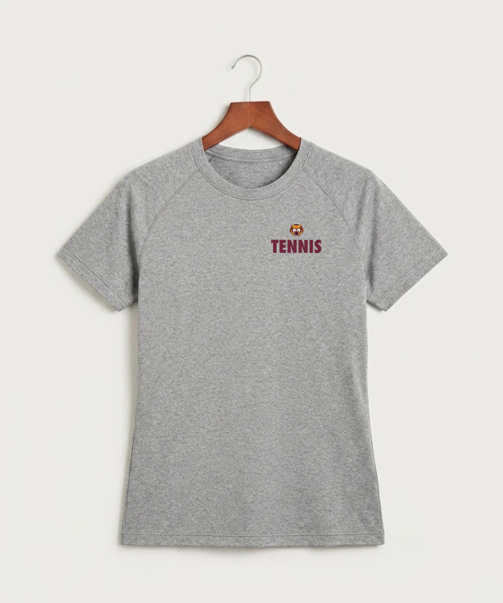 Stewartville High School Tennis (Coed) - Gray Tee - Left Chest