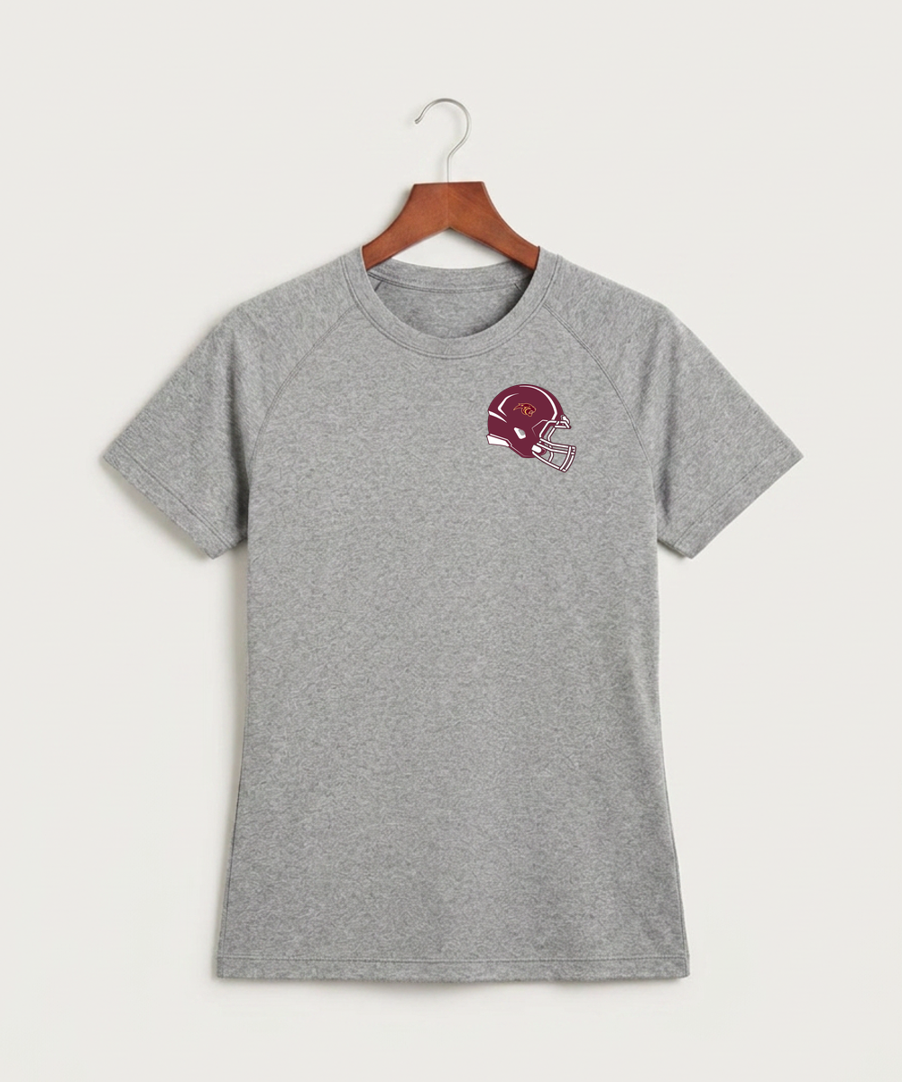 Pine Island High School Football (Boys) - Gray Tee - Left Chest