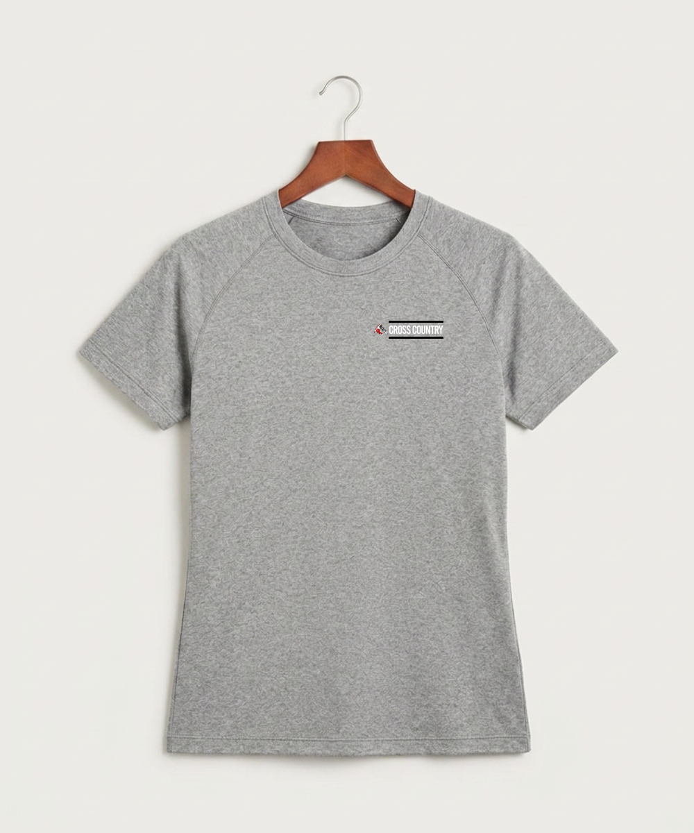 John Marshall High School Cross Country (Coed) - Gray Tee - Left Chest