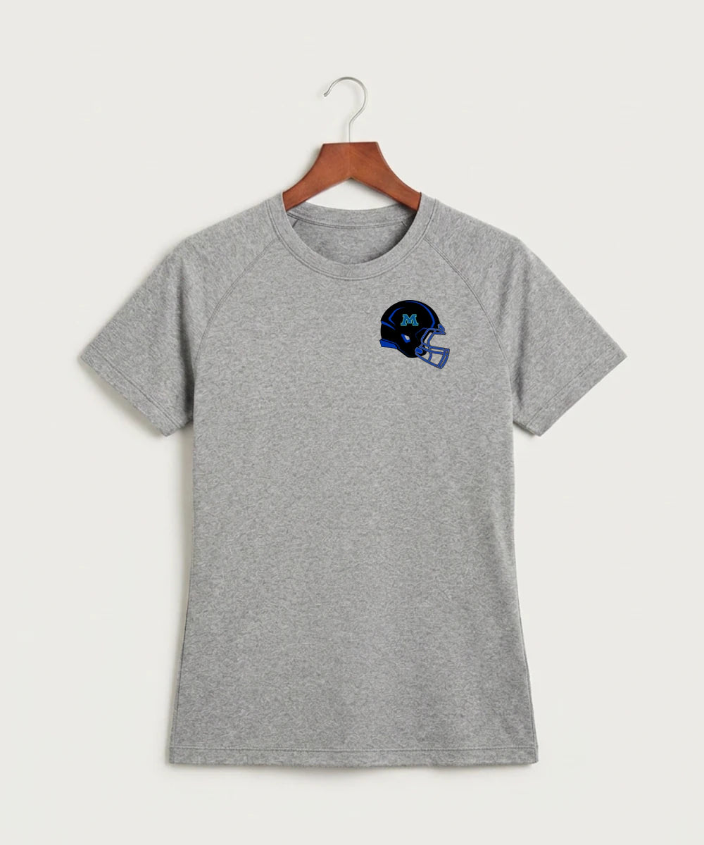 Minnewaska Area High School Football (Boys) - Gray Tee - Left Chest